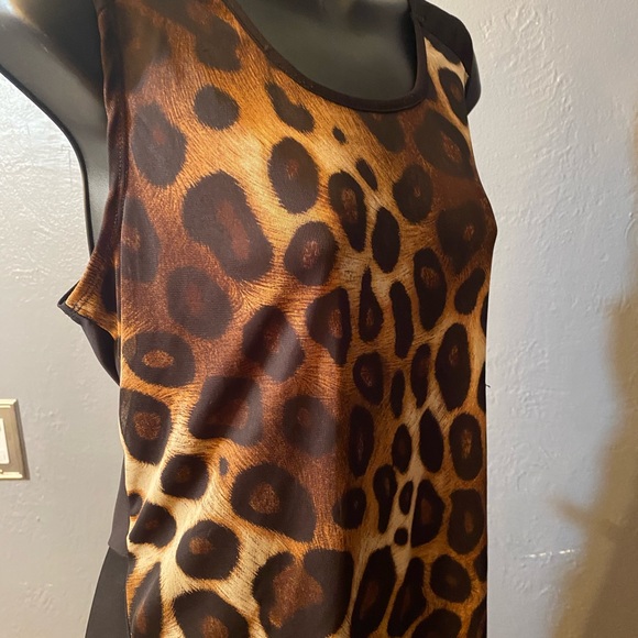 Vintage Susie ocelot print tank-top - Picture 4 of 15